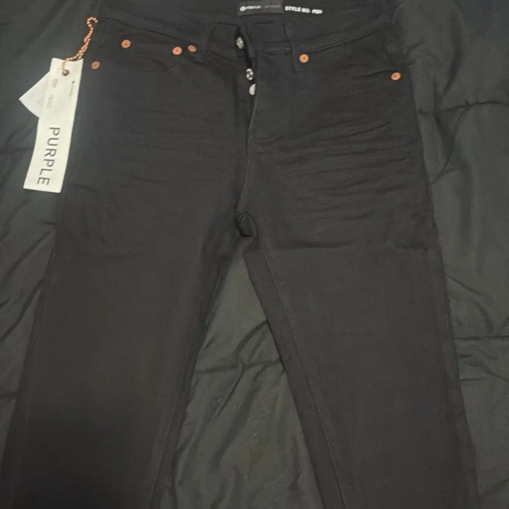 Purple Black Skinny Jeans